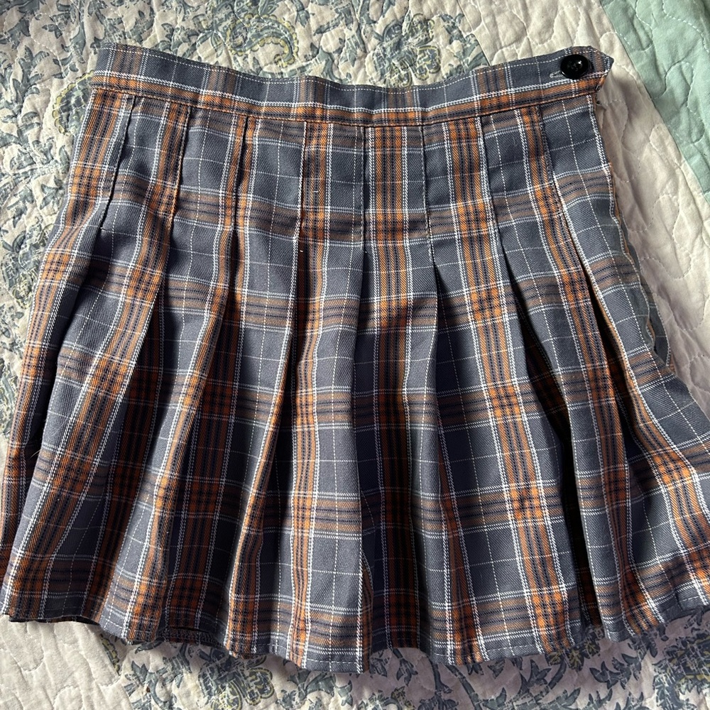Patterned Mini Skirt